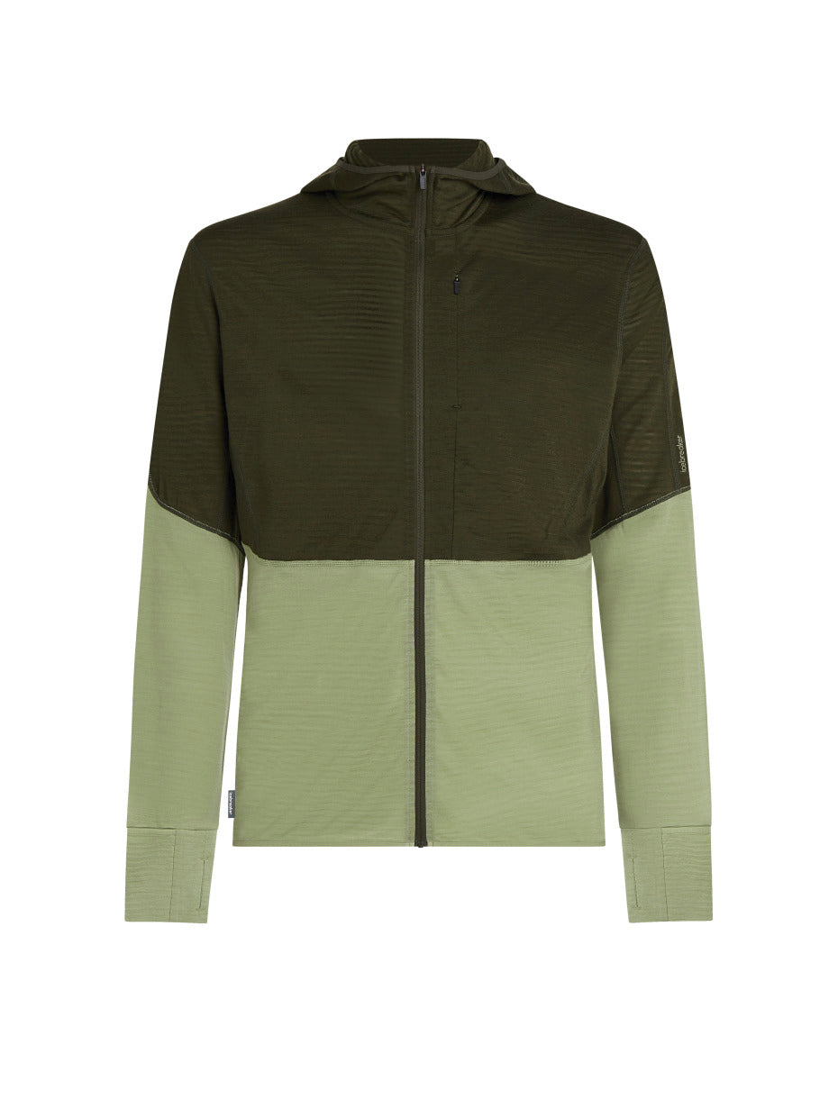 Icebreaker |Men Merino Blend 200 Realfleece Descender LS Zip Hoodie
