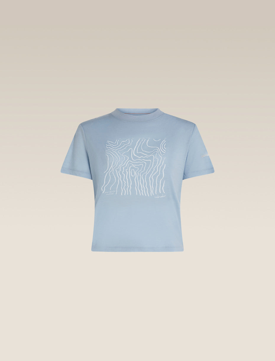 Icebreaker |Women Merino 150 Tech Lite SS Crop Tee Great Heights