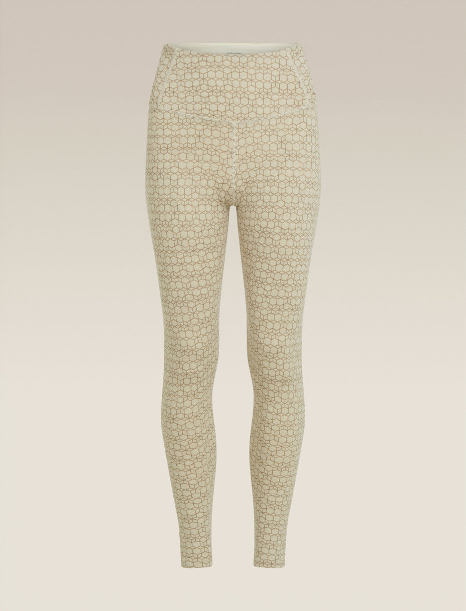 Icebreaker |Women Merino 260 Oasis Vertex High Rise Leggings Alpine Geo