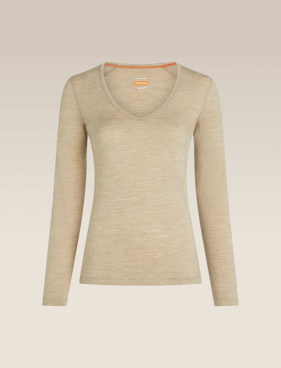 Icebreaker |Women Merino 200 Oasis LS V Neck