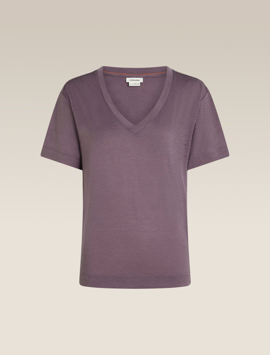 Icebreaker |Women Merino 150 Tech Lite SS Relaxed V Neck Tee