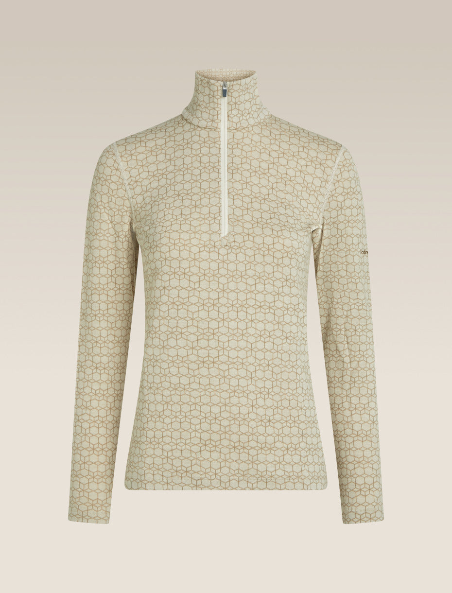 Icebreaker |Women Merino 260 Oasis Vertex LS Half Zip Alpine Geo