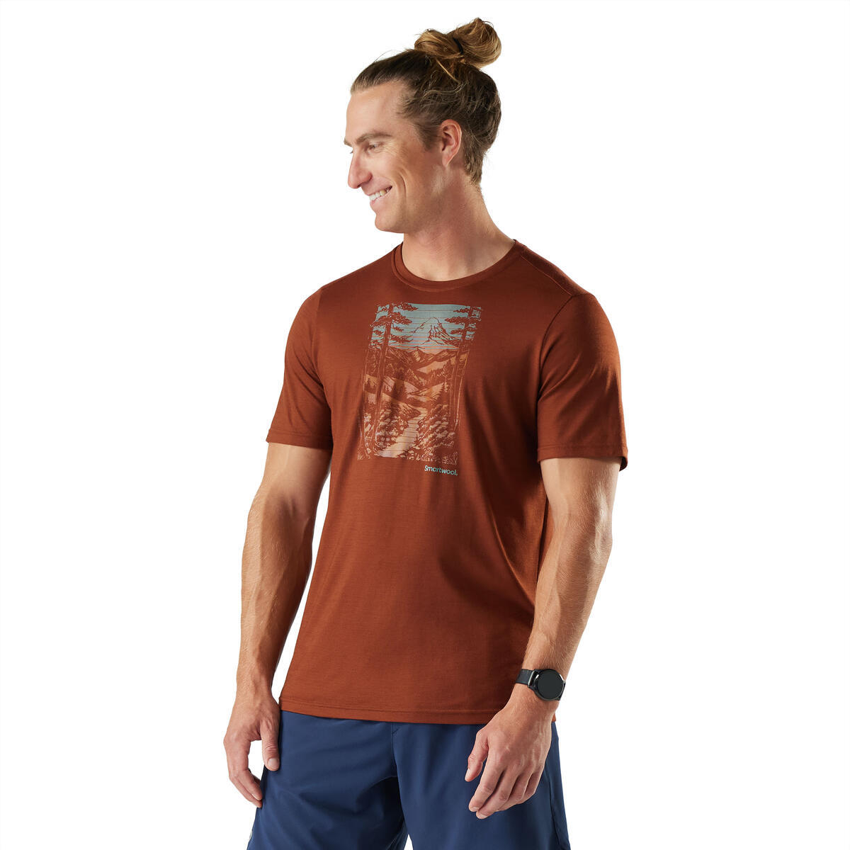Smartwool |Men's Winding Trail Active Short Sleeve Graphic Tee